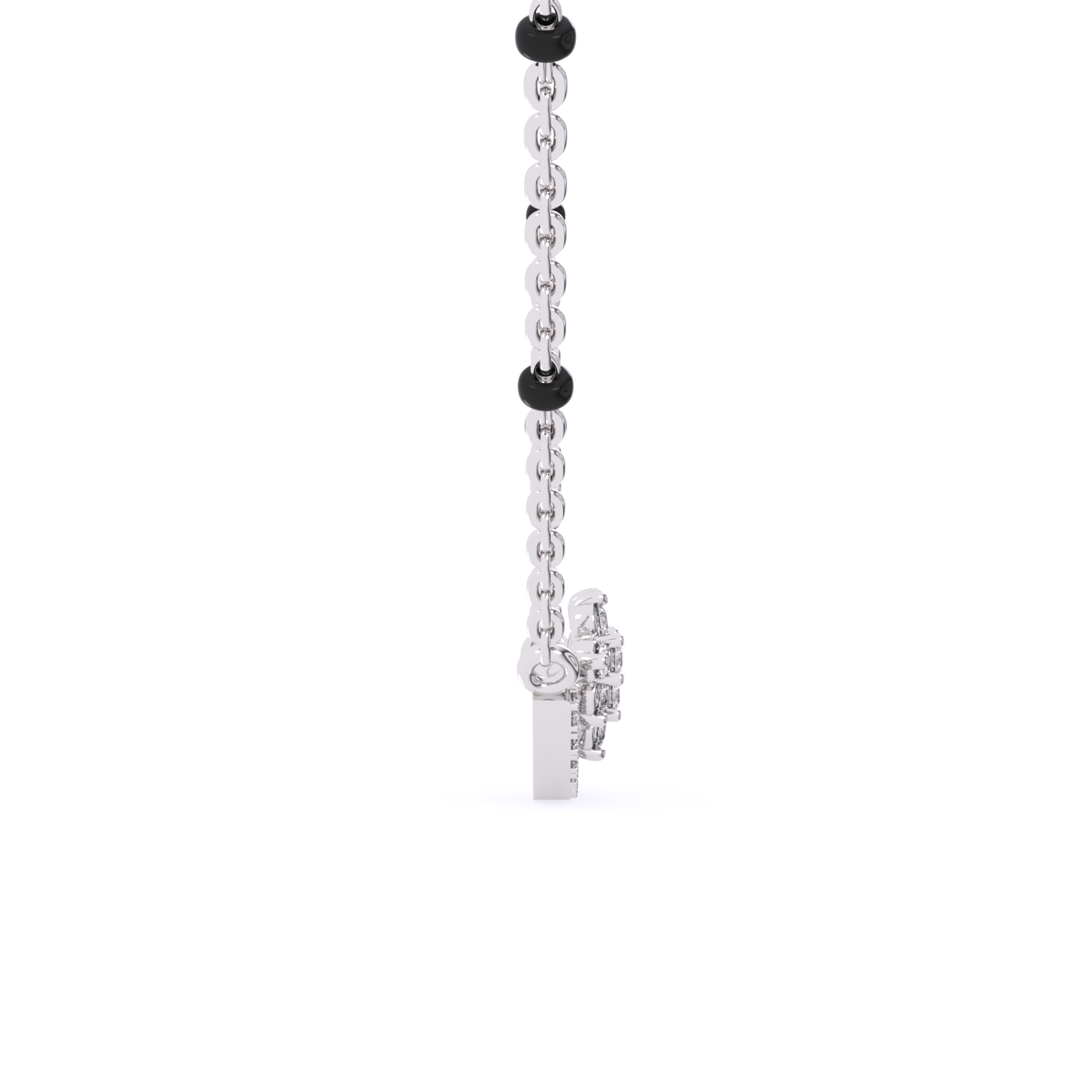 Blossom Flower Round Diamond Mangalsutra